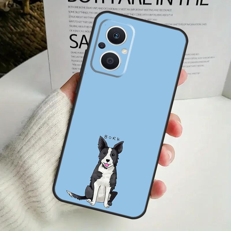 Border Collie Dog Case For OPPO Reno 13F 14F 12F 10 11 12 13 14 Pro 8T 7 8 Lite OPPO Find X6 X5 X8 X9 Pro Cover