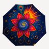 1pc Cosmic Lotus Mandala Automatic Umbrella - Automatic Opening And Closing, Sturdy Iron Frame, Portable Folding Design Yy251018160
