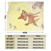 Bambi Cute Deer Blankets Velvet All Season  Portable Lightweight Thin Throw Blankets for Bed Travel Rug Piece