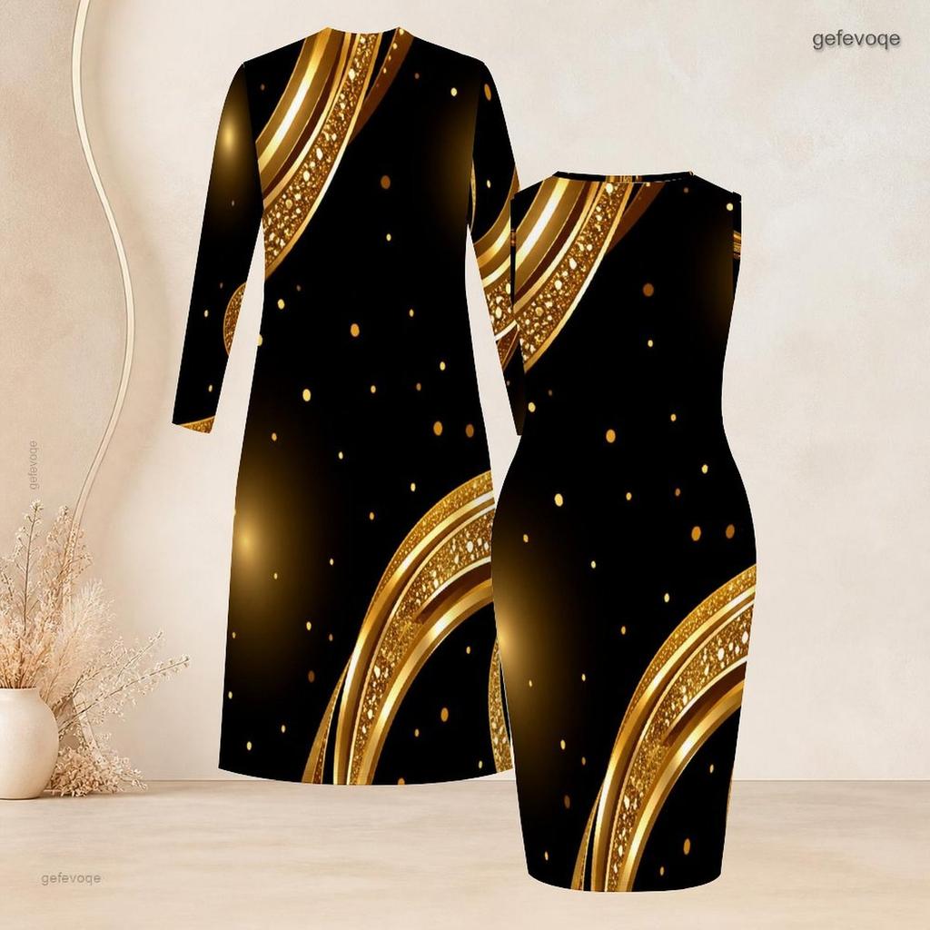 Women Plus Size Two Piece Dress Set Long Sleeve Open Front Cardigan Sleeveless Printed Bodycon Dress