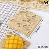 10/20/50 Φύλλα Χαρτί Περιτυλίγματος Τροφίμων Σχέδιο Εφημερίδας Χαρτί Περιτυλίγματος Σάντουιτς Μπέργκερ Πατάτες Τηγανητά Φαγητά Χαρτί Πιάτου Λαδωμένο Χαρτί Κεριού