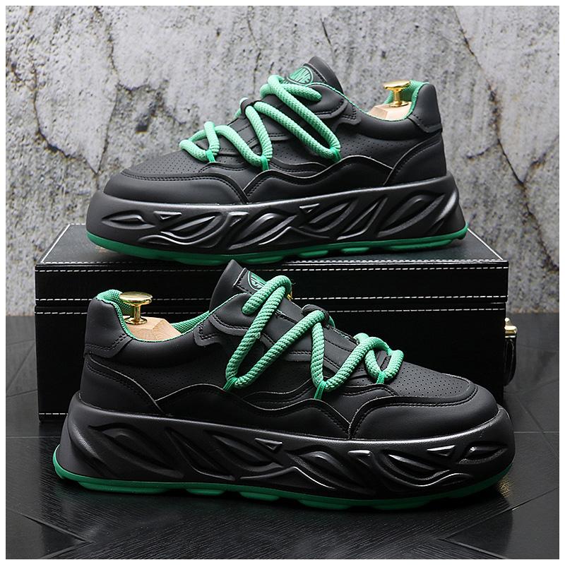 

Брендовая мужская повседневная обувь, кроссовки на толстой платформе, дышащая сетчатая обувь для бега в стиле пэчворк, увеличивающая рост, спортивная обувь для активного отдыха 38