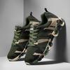 Zapatos casuales de verano, zapatos de malla de camuflaje para hombres, zapatillas transpirables de alta calidad para hombres, zapatos antideslizantes con amortiguación para exteriores para hombres