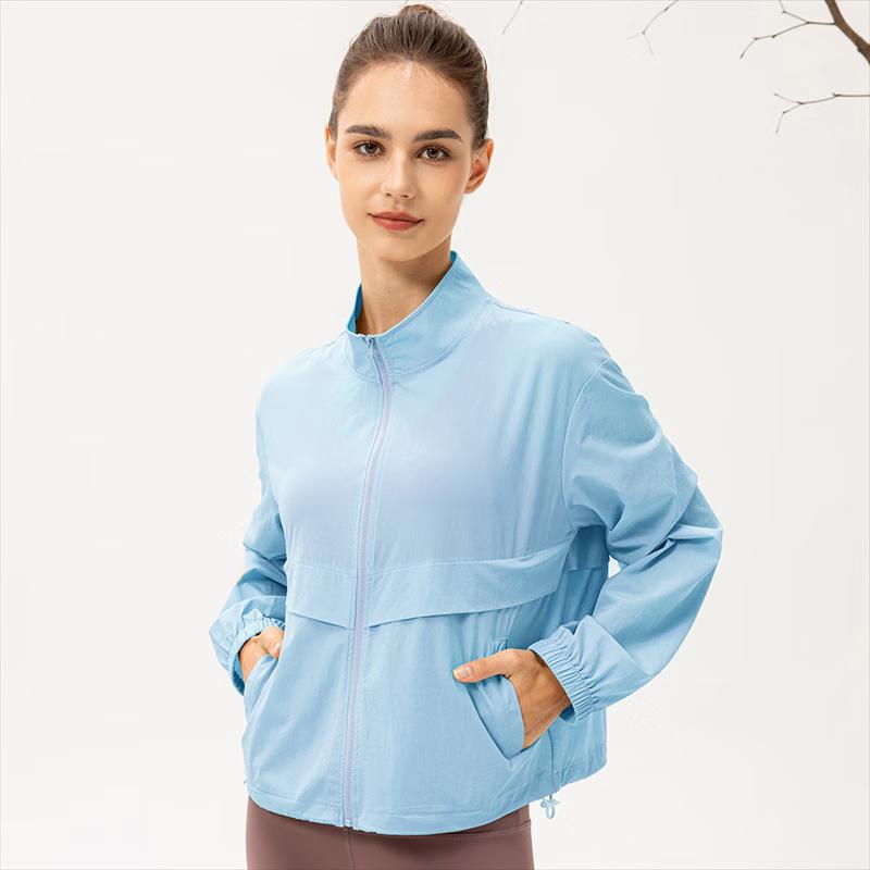 Yudong Women's Zip Stand Collar Yoga & Outdoor Sport Jacket