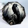 Raven In The Forest 8-Frame for Travel, camping, Casual Lightweight Portable Umbrella, Essential for every family Holidays Birthday Gift
