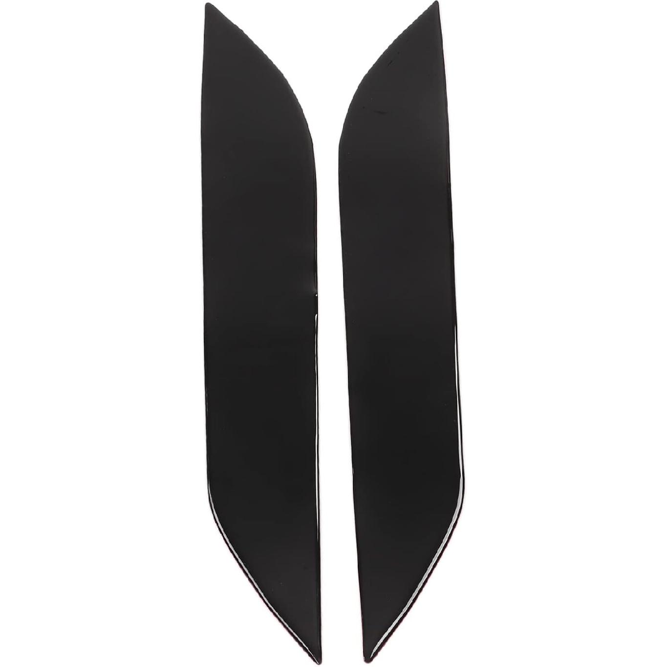 Aramox Car Headlight Eyebrows, 2Pcs Car Headlight Eyelids Cover Trim, Fit for 350Z Z33 2003‑2009, Car Headlamp Eyebrow Decal Trim Decoration