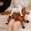 Cute Simulation Pony Horse Doll Plush Toy Sweat Blood BMW Doll Children's Doll Birthday Gift