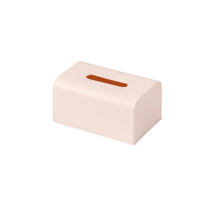 

He Dou Tissue Storage Box - Pull-out Design for Living Room, Dining Table, or Office Desk Small рожевий