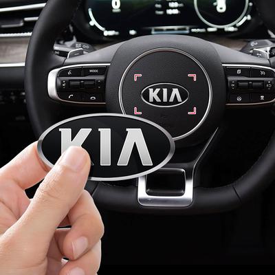 1 Τεμ. Αυτοκόλλητο Τιμονιού Αυτοκινήτου Έμβλημα Αυτοκόλλητο Διακριτικό Διακόσμηση Για Ceed Rio Sportage R K3 K4 K5 K6 K7 K8 Ceed Sorento Cerato Optima