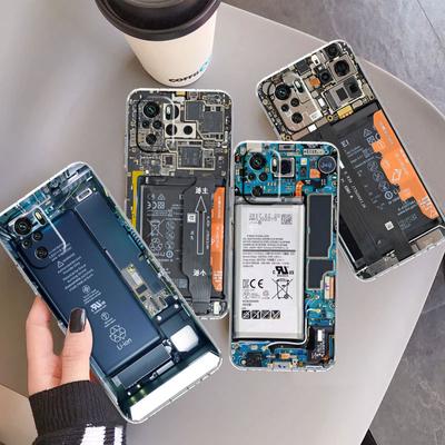 Custodia Trasparente per Scheda Madre per Xiaomi Redmi Note 11 Pro 10 9 9S 8 8T 7 9A 9C 9T 10 10C K40