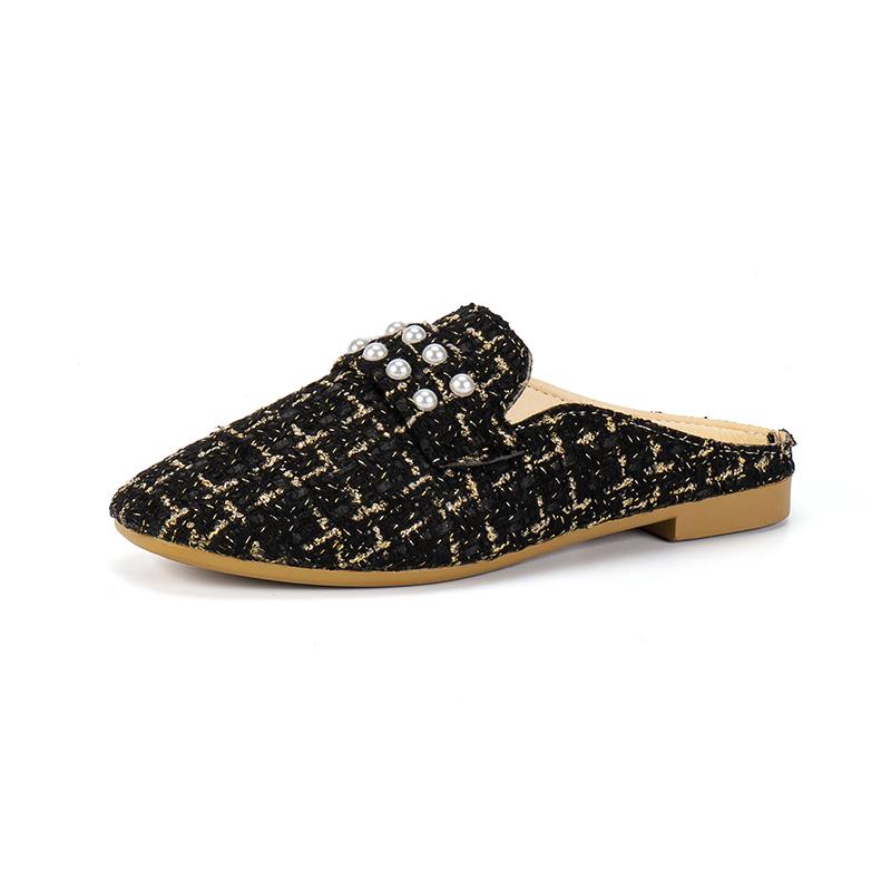 Casual Mules for Women 2024 Summer Plus Size Female Shoes Closed Toe Flat Women's Slippers Outdoor Light Slip On Ladies Shoes