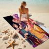 1Pc Fantasy Fashion Unite Beach Towel, Quick Dry, Multi-Use for Beach Pool Gym Yoga Home Travel, Christmas, Halloween, Xmas Gift M92953