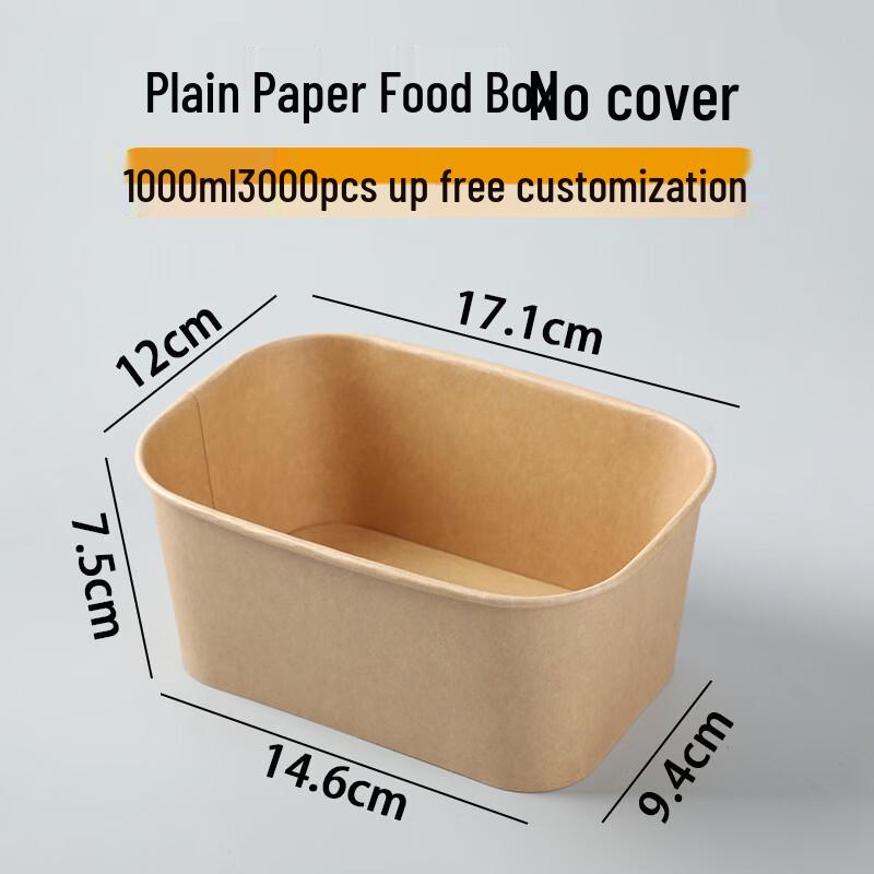 Einweg Mikrowellengeeignete Kraftpapier Lebensmittelbehälter