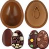 3D Egg Shape Silicone Chocolate Mold Cake Dessert Baking Mould With Small Hammer Easter Birthday Party Cooking Decorative Tools