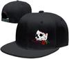 Horror Schädel Rose Flachschirmmützen für Unisex Snapback Schädelmützen Schwarze Mütze für Teenager Jungen Skateboardmützen Baseballkappe