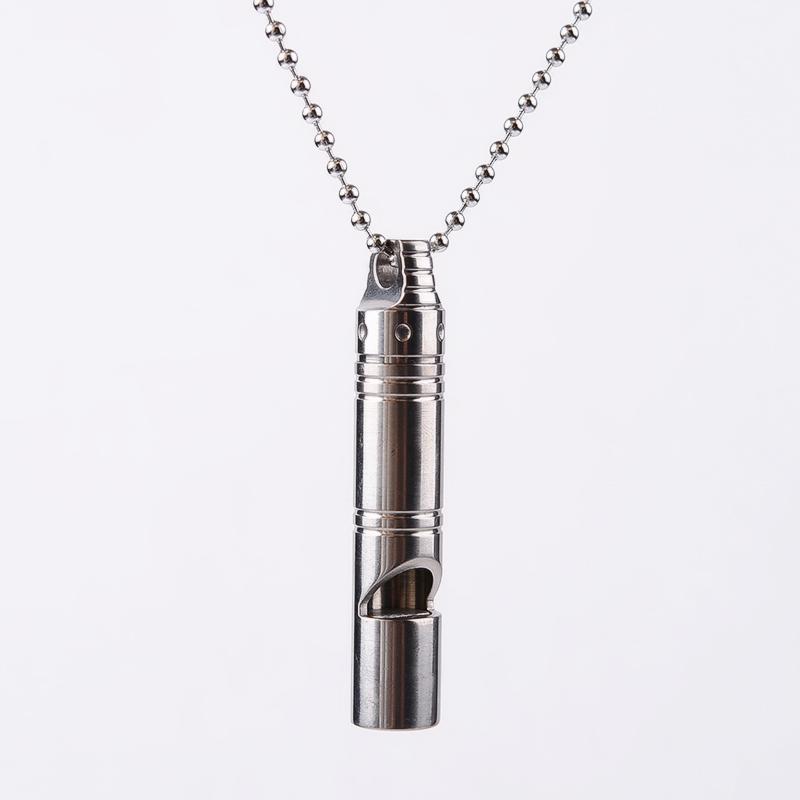 Titanium Alloy Dog Training Whistles Outdoor Survival Whistle Double Pipe Anti-lost Devive For Dogs Trainer Cat Sound Whistle