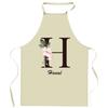 Tablier De Cuisine - Hanaé Lettre - Impression Bretonne - Coton Résistant - Liens Ajustables