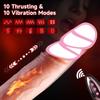 Großer Dildo Vibrator Wiederaufladbarer Künstlicher Penis Teleskopisch Schwingend Heizend Fernbedienung Dildos Steuerung Vibratoren Für Frauen Männer Sexspielzeug