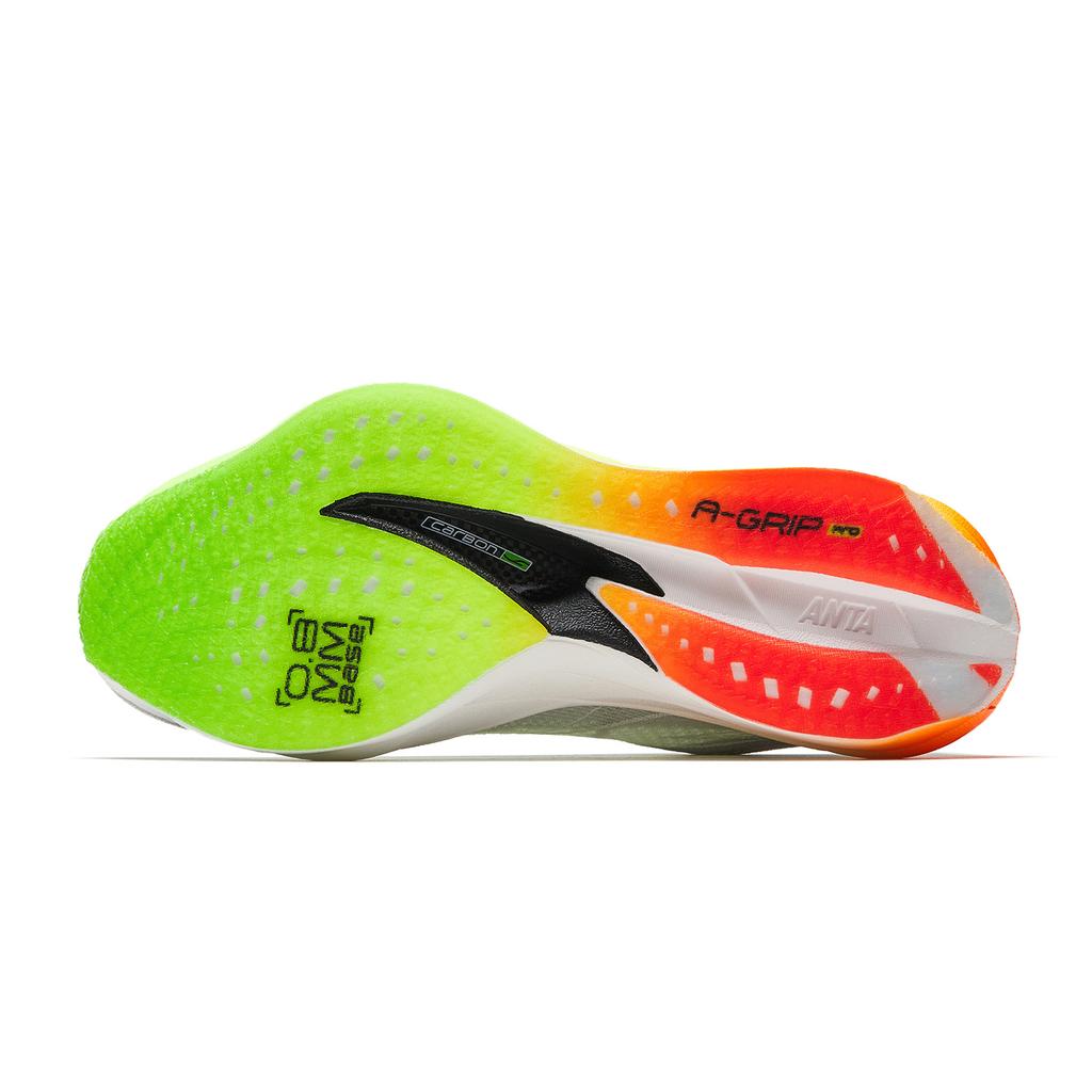 Anta C202 6.0 Pro Comfortable Fabric Rubber Low-Top Running Shoes Men Sneaker Gray Green Yellow 112615576R-4