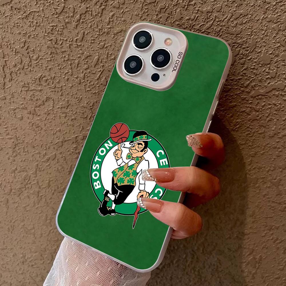 B-BostonS LOGO C-Celtics Phone Case For IPhone 16 15 14 13 12 11 17 Pro MAX Plus Pro Matte Shockproof Cover