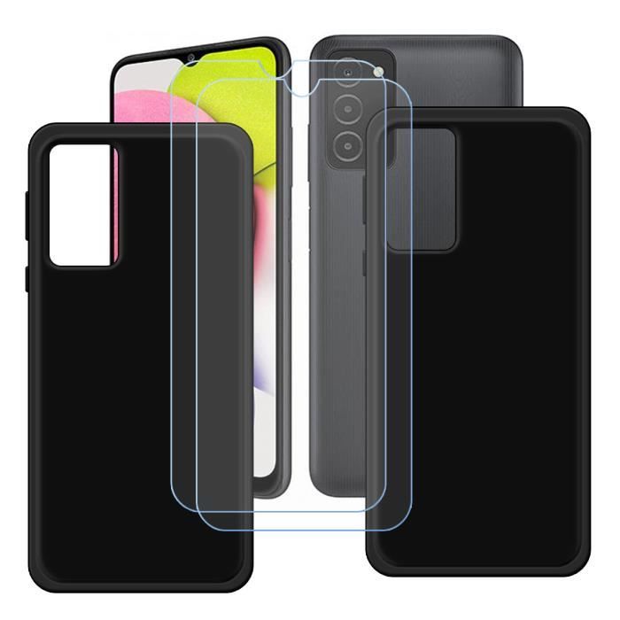 Coque et protection d'écran - FZ - Samsung Galaxy A13 5G - Noir - Souple - Verre trempé inclus