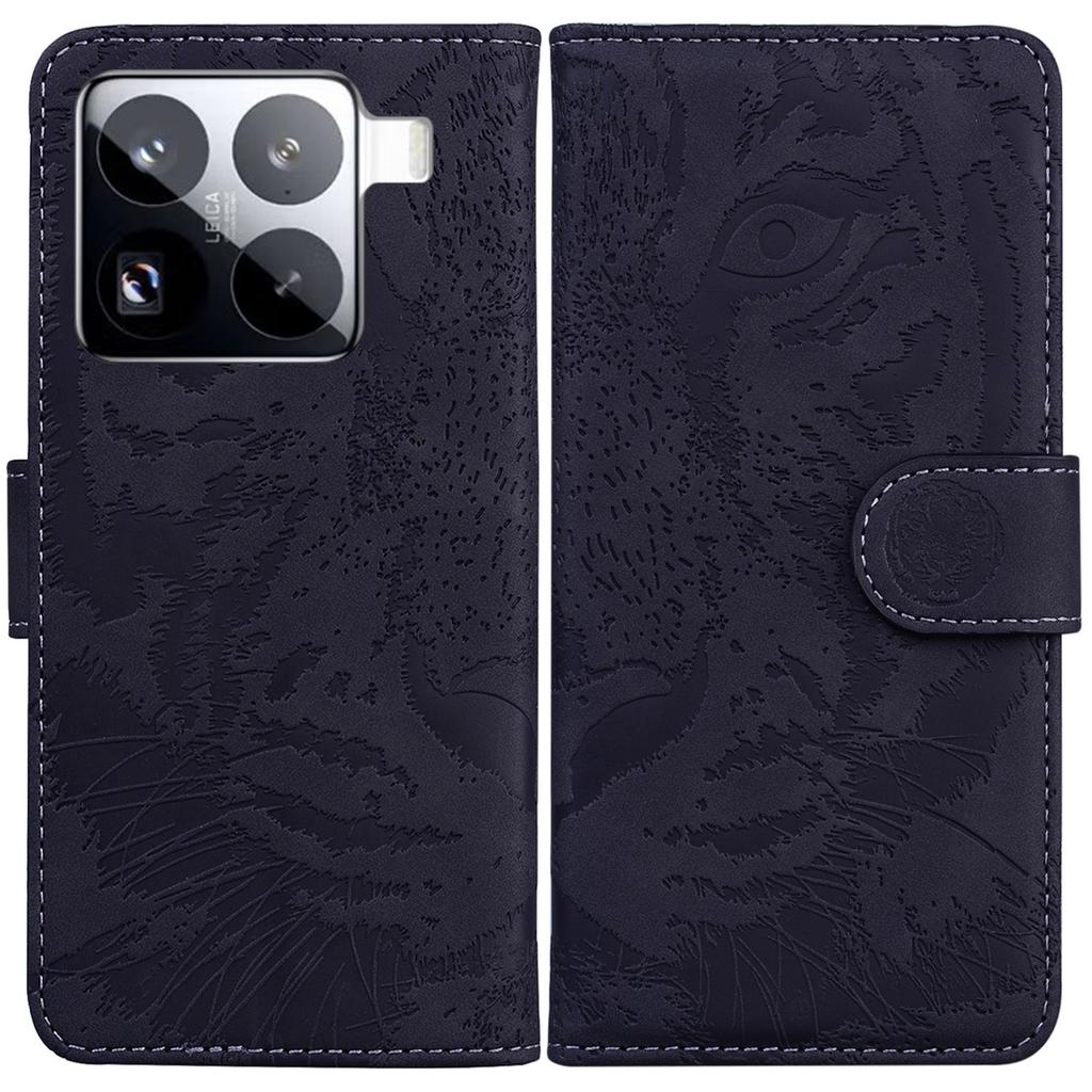 For Xiaomi 15 Pro Case Tiger Imprint Leather Wallet Phone Cover