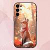Pet animal Fox  Phone Case For Samsung S25,S24,S21,S22,S23,S30,Ultra,S20,Plus,Fe,Lite,Note,10,9,5G Black Soft Shell