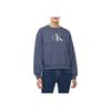 Calvin Klein Loose Logo Letter Crew Neck Long Sleeve Sweatshirt Women sweatshirt Dark-Blue 47B234G-FCG