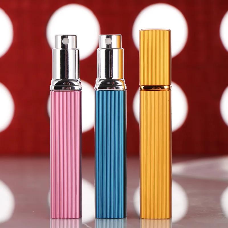 12ml Mini Perfume Refill Bottle Travel Pocket Jars Holder Rechargeable Perfumer Atomizer Spray Empty Glass Bottles Men Women