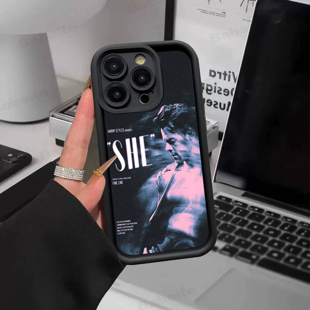 Pop Singer Harry Styles Phone Case For IPhone 17 16 15 14 13 12 11 Pro Max 16E Plus INS Soft Cover