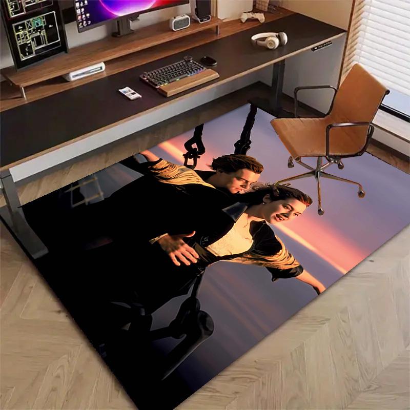 1pc Titanic1 Design Printed Area Rug Carpet for Bedroom Living Room Home Decor Rugs Mat Non Slip Mat Rug for Bedside