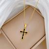 Cross Pendant Necklace for Women 2025 New Fashion Stainless Steel Jewelry Wedding Party Accessories