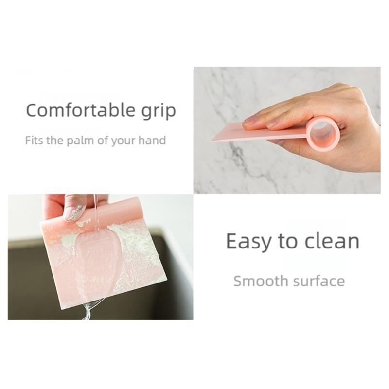 Assorted Color Plastic Pastry Scrapers Safe Edges Dishwasher Safe Colorful Kitchens Dough Tool For Home Cooking