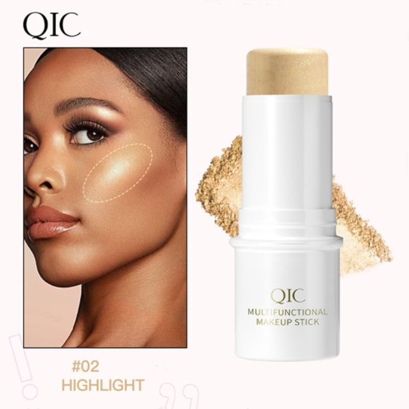 QIC Multi-function Cosmetic Pen Powder Blusher High Gloss Cosmetic Pen Pearl Light Fine Shiny Matte Brightening Facial Makeup Shadow Pen