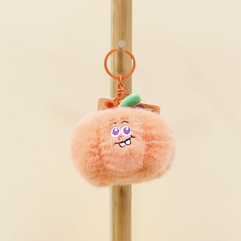 Adorables porte-clés en peluche de légumes et de fruits de dessin animé, mignons poupées banane, durian, carotte