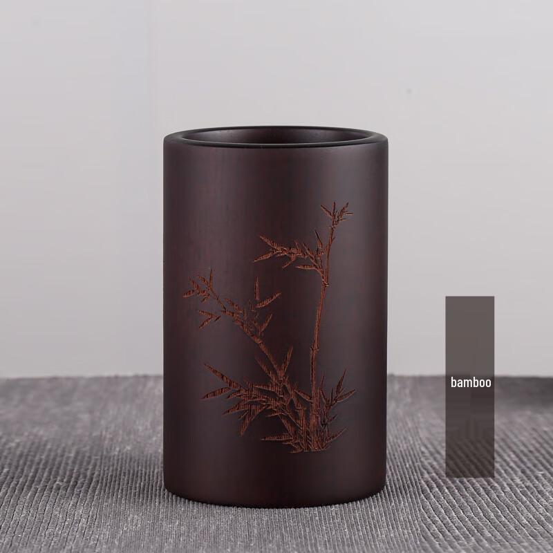 

Vintage Engraved Wooden Desk Organizer