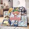 Cardcaptor Sakura Iconic 2D Cartoon Flannel Blanket, Printed Art for Sofa, Warm Home Decor Travel Picnic Wrap_LIAN