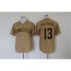 San Diego Padres Fan Fotbalový dres Unisex Vyšívaný Sportovní Top Pruhovaný Design Bavlněná Směs Podzimní Oblečení