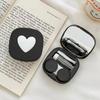 Heart Contact Lens Case with Mirror Mini Lovely Eyes Care Contact Lens Container Box Travel Kits Eyewear Accessories Organizer