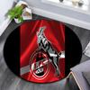Tappeto rotondo con motivo logo FC Köln, Tappeto per soggiorno, camera da letto, sala giochi, Tappetino antiscivolo, Regali per le feste e regali di compleanno.