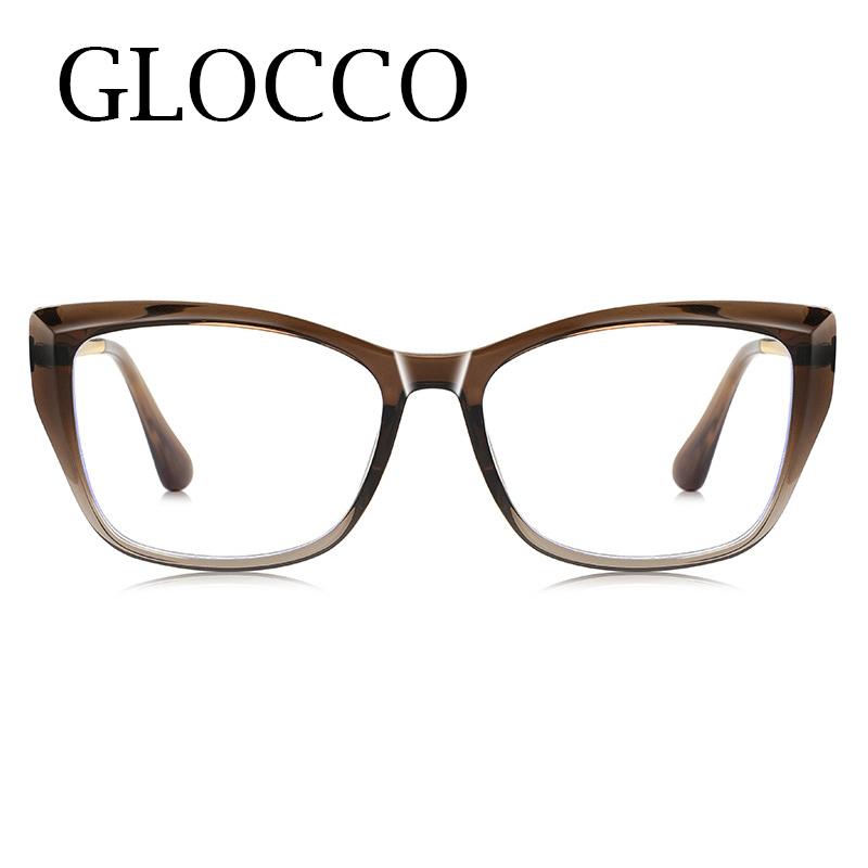 Premium Square Cat-Eye Shaped Presbyopia Eyeglasses Stylish Clear Glasses TR90 Big Frame Anti Blue Light Diopter Eyeglass Leesbrillen