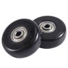 AEE2-50X18mm Set Of 2 Luggage Suitcase Replacement Wheels,PU Swivel Caster Wheels Carbon Steel Bearings Repair Kits
