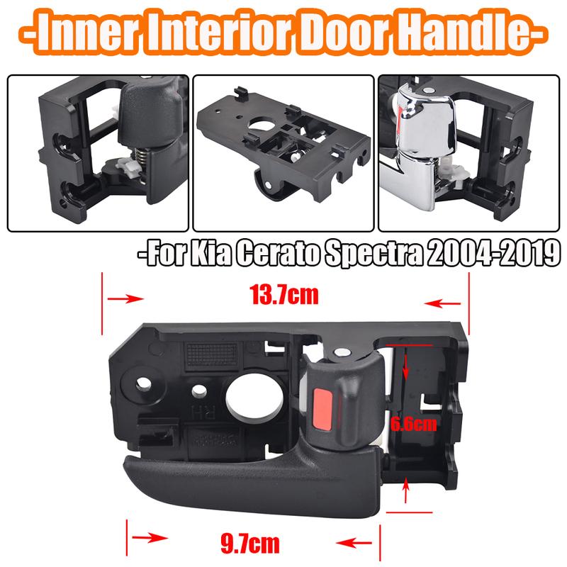 Car Accessories Left/Right Interior Inner Door Handle 82610-2F000 For Kia Cerato Spectra 2004 2005 2006 2007- 82620-2F010