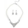 2026 New European and American Pearl Necklace Earrings Two-piece Set Bridal Light Luxury Niche High-end Design Sense