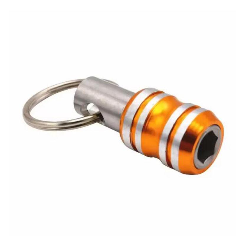 1/4 Inch Hex Shank Screwdriver Bits Holder Extension Bar Drill Screw Adapter Quick Release Easy Change Keychain