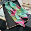 New Satin Shawl Design  Print Silk Square Women Neck Scarves Wrap Headkerchief Beach Hair Band Women's Bandana Silk Scarf