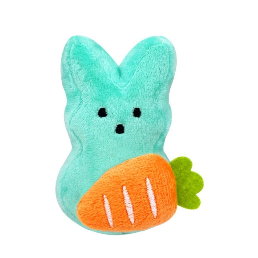 Holding Carrot Easter Rabbit Plush Toys Soft Cute Animal Doll Easter Bunny Plush Doll  Easter