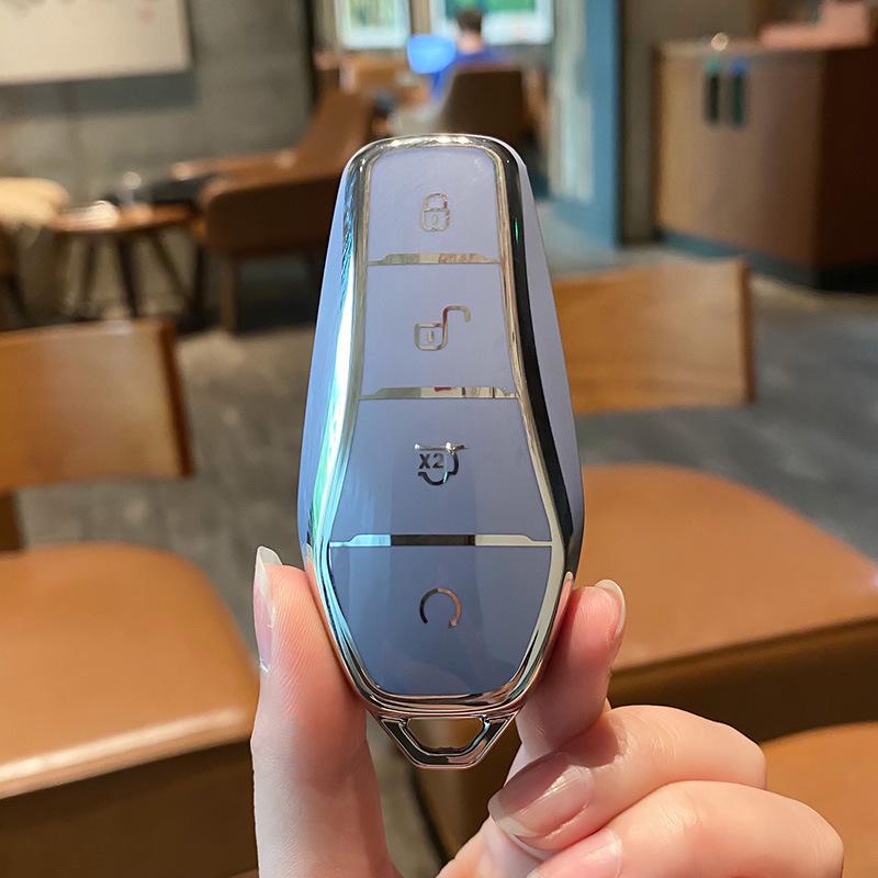 BYD Dolphin Key Case for Han Song, Tang DM-i, Qin Pro/Plus, Yuan, and E2 - Car Shell Buckle Bag.
