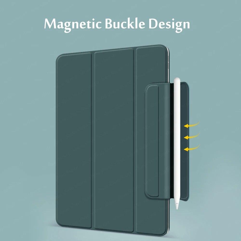 For IPad Pro 11 Case Secure Magnetic Smart Case for IPad Pro 12.9 3th Generation Cover with Pencil Holder