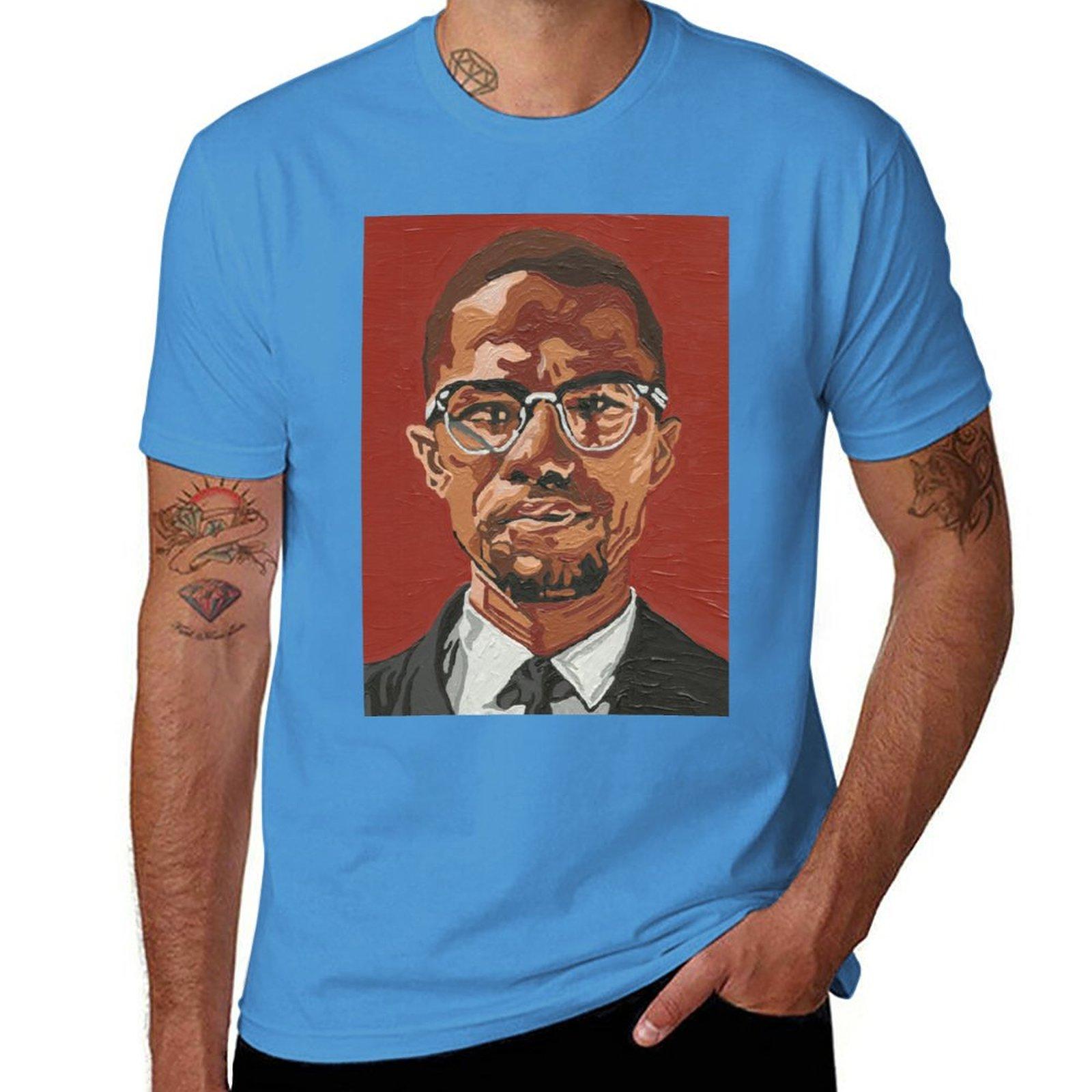 Malcolm X TShirt cute clothes oversizeds plus size tops mens t shirts S